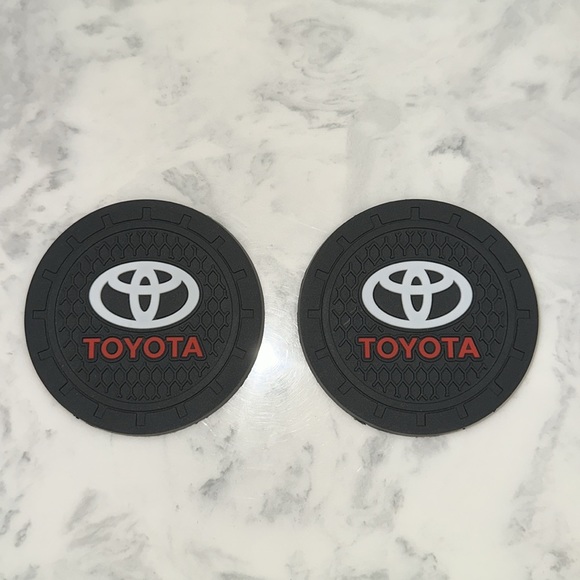 🆕 TOYOTA Car Cup Holder Coasters - Picture 1 of 6